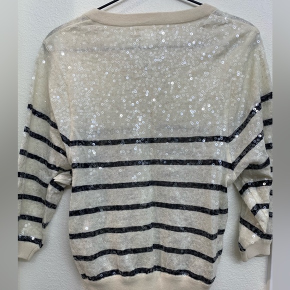 Billabong zip sequin stripe top, small - Picture 2 of 4